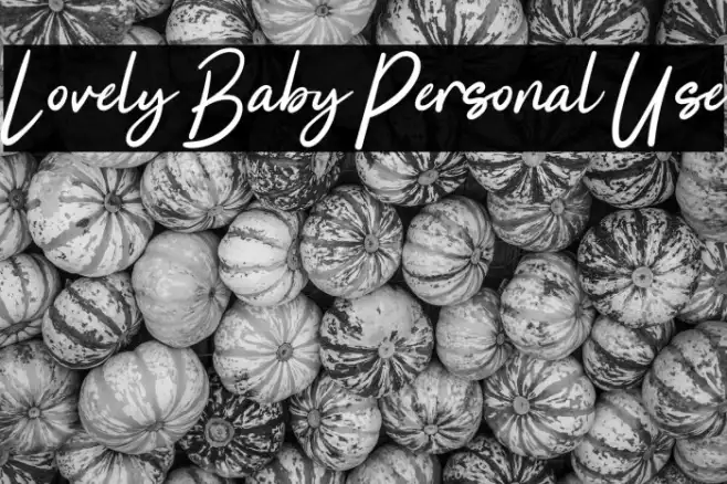 Lovely Baby Personal Use Example 3