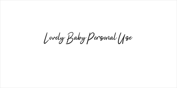 Lovely Baby Personal Use Logo