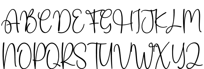 Lovely Baby Font UPPERCASE