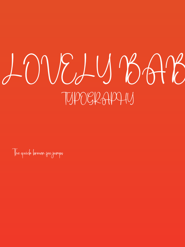 Lovely Baby Poster