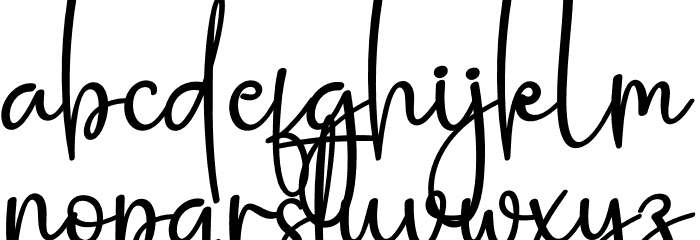 Lovely Baby Font LOWERCASE