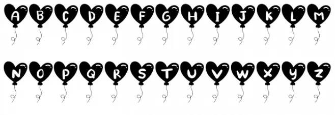 Lovely Ballon Fuentes MINÚSCULAS