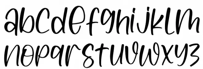 Lovely Biscuit फ़ॉन्ट लोअरकेस