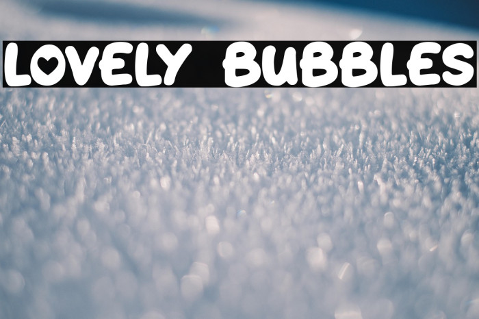 Lovely Bubbles Example 3