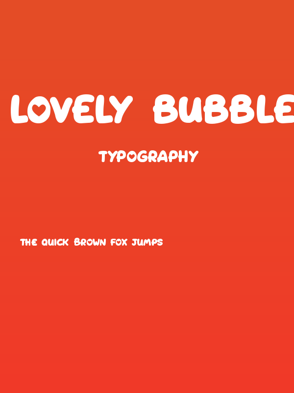 Lovely Bubbles Poster