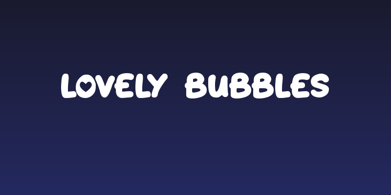 Lovely Bubbles Social Header