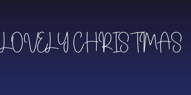 Lovely Christmas Social Header