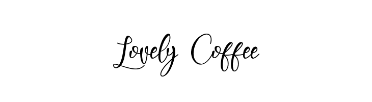 Lovely Coffee  font caratteri gratis