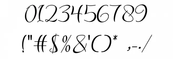 Lovely Coffee Шрифта ДРУГИЕ символов