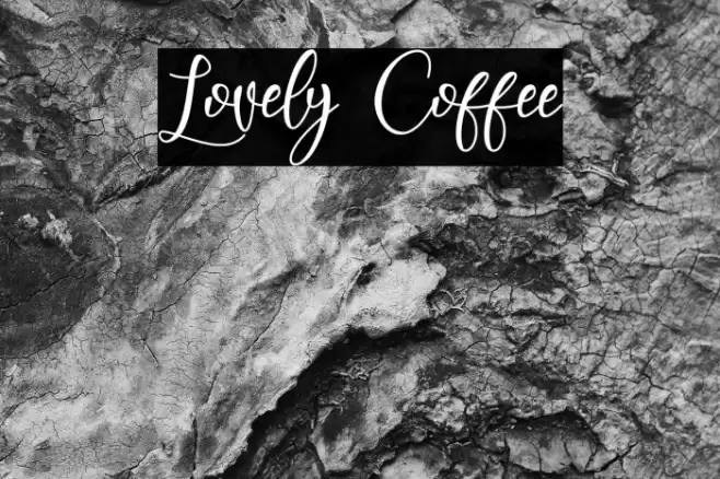 Lovely Coffee Font examples