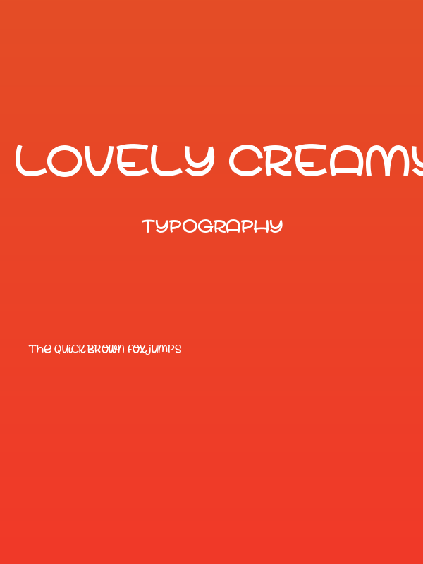 Lovely Creamy Regular Poster