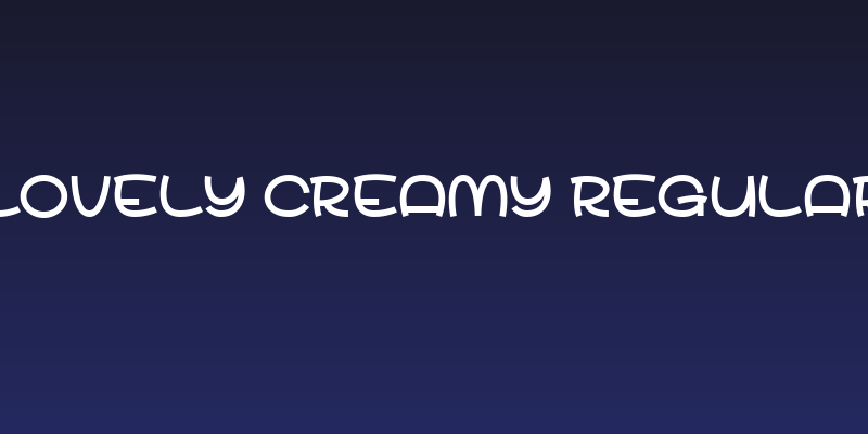 Lovely Creamy Regular Social Header