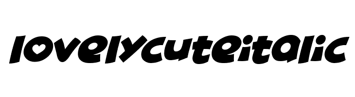 Lovely Cute Italic  Descarca Fonturi Gratis