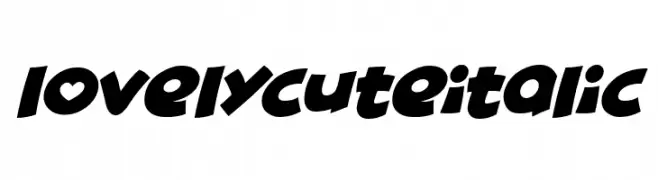 Lovely Cute Italic  Descarca Fonturi Gratis