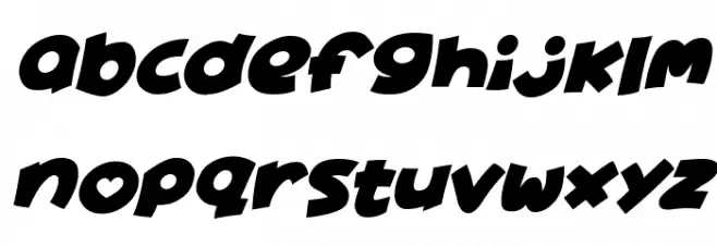 Lovely Cute Italic Schriftart Groß