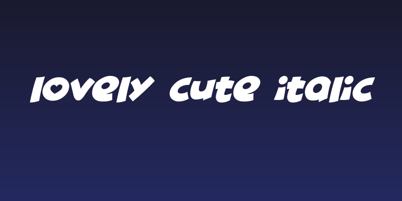 Lovely Cute Italic Social Header