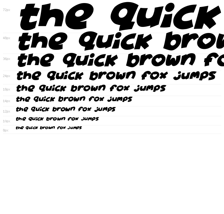 Lovely Cute Italic Waterfall