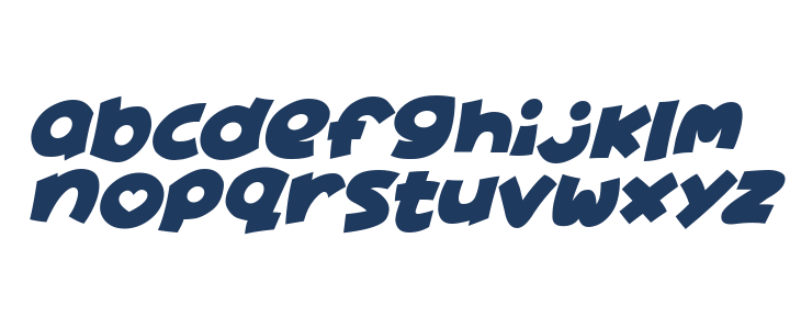 Lovely Cute Italic Lowercase