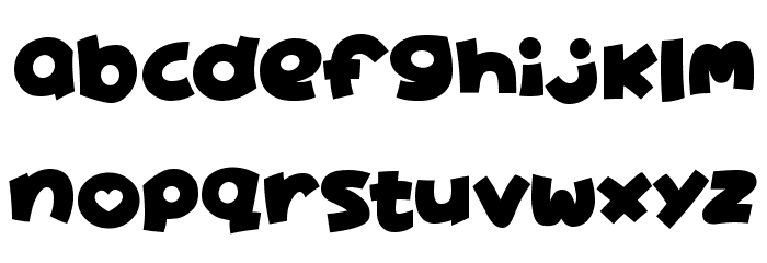 Lovely Cute Font LOWERCASE