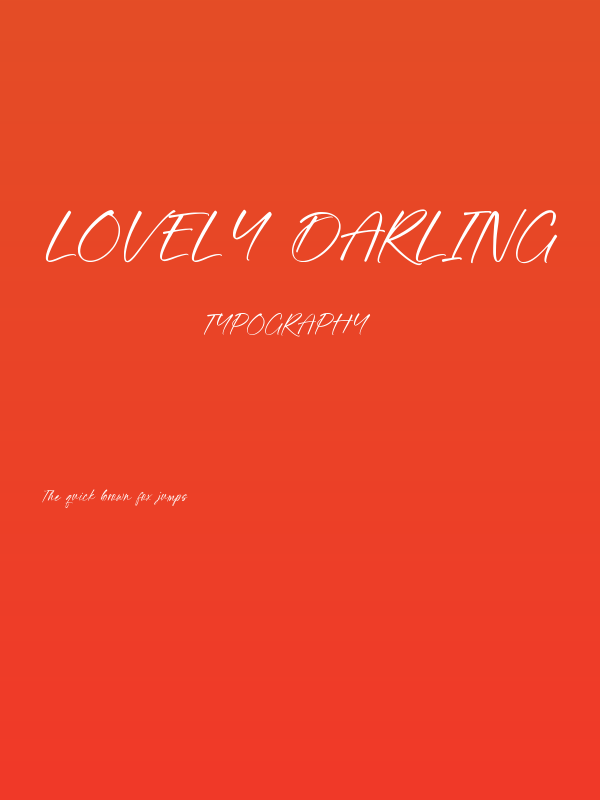 Lovely Darling Poster