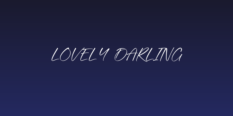 Lovely Darling Social Header