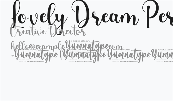 Lovely Dream Personal Use Business Card