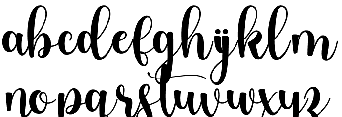 Lovely Dream Personal Use Font LOWERCASE