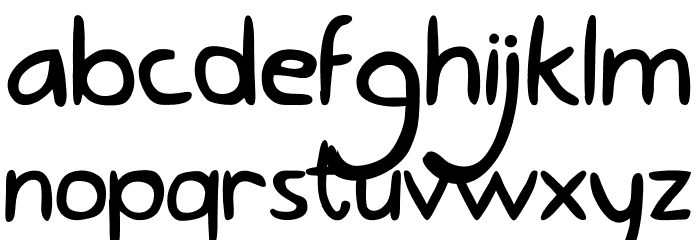 Lovely Eunike Hans Normal Font LOWERCASE