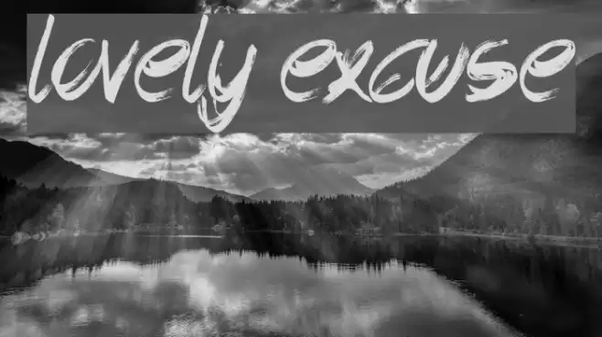 Lovely Excuse Caratteri examples