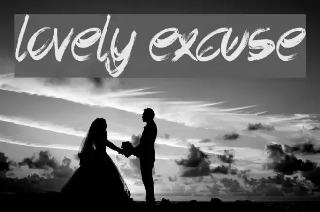 Lovely Excuse Caratteri examples