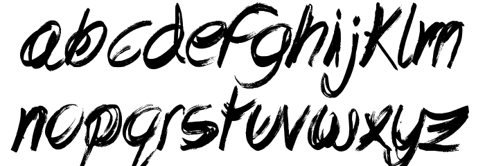 Lovely Excuse Font LOWERCASE