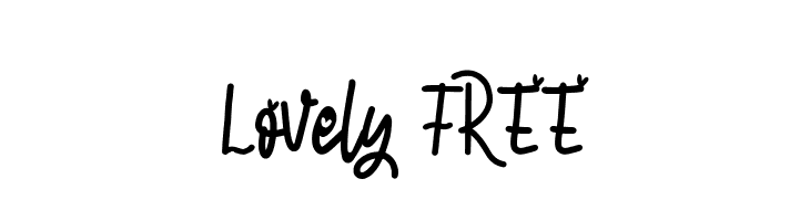 Lovely FREE  フリーフォントのダウンロード