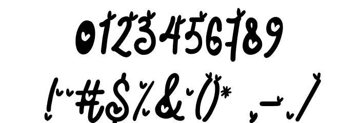 Lovely FREE Font OTHER CHARS