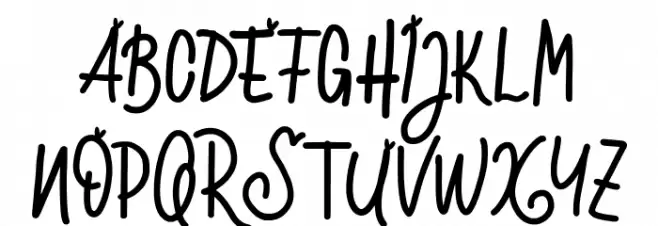 Lovely FREE Font Litere mari