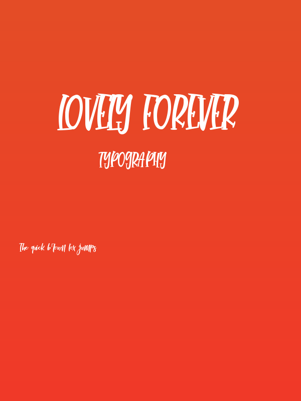 Lovely Forever Poster