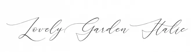 Lovely Garden Italic  تنزيل الخطوط