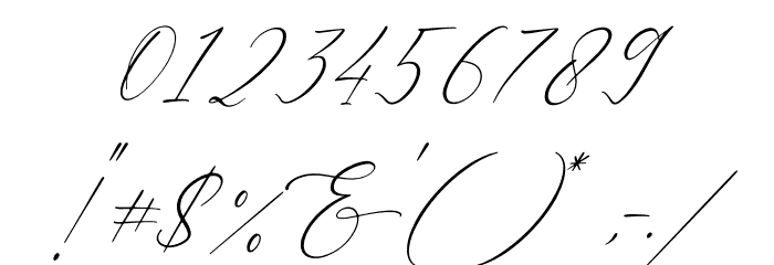 Lovely Garden Italic Font OTHER CHARS