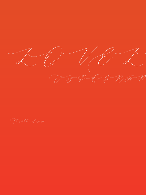 Lovely Garden Italic Poster