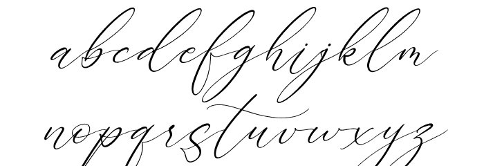 Lovely Garden Italic Font LOWERCASE