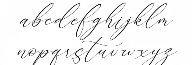 Lovely Garden Italic फ़ॉन्ट लोअरकेस