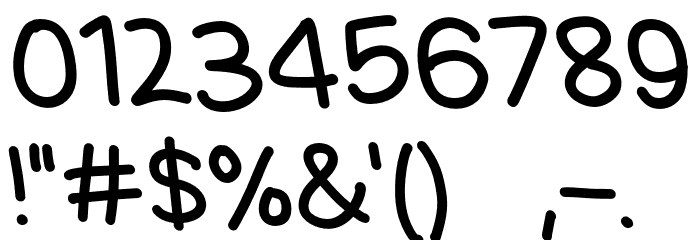 Lovely Ghosting Font OTHER CHARS