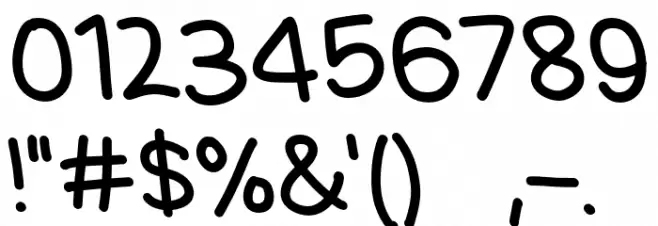 Lovely Ghosting Font OTHER CHARS