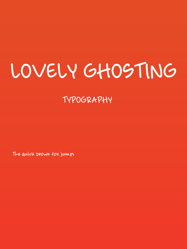 Lovely Ghosting Poster