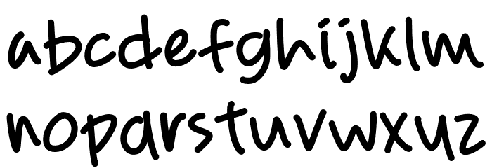 Lovely Ghosting Font LOWERCASE