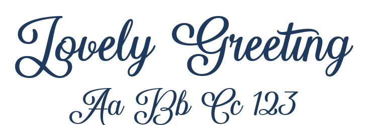 Lovely Greeting Font Preview