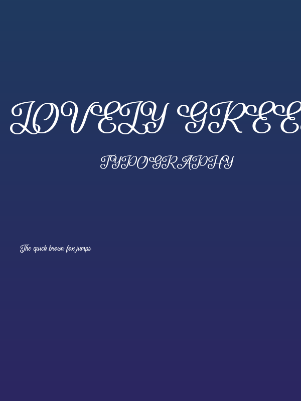 Lovely Greeting Poster