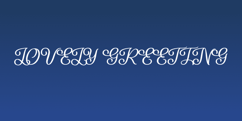 Lovely Greeting Social Header