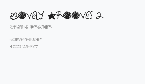 Lovely Grooves 2 Business Card