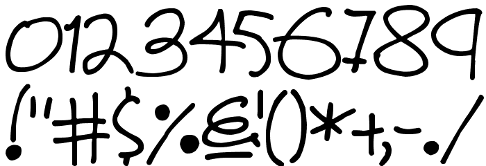 Lovely Grooves Font OTHER CHARS