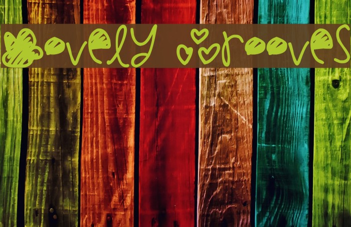 Lovely Grooves Font examples
